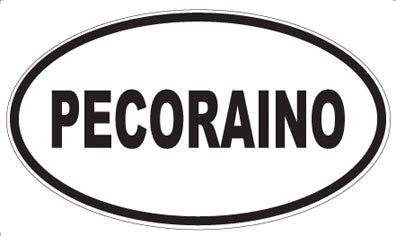 PECORAINO - Oval Sticker