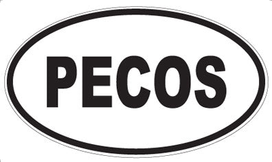 PECOS - Oval Sticker