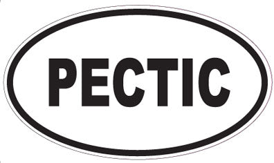 PECTIC - Oval Sticker