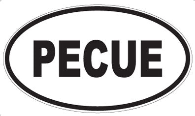 PECUE - Oval Magnet