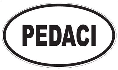 PEDACI - Oval Sticker