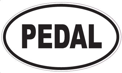 PEDAL - Oval Sticker