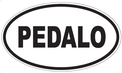 PEDALO - Oval Sticker