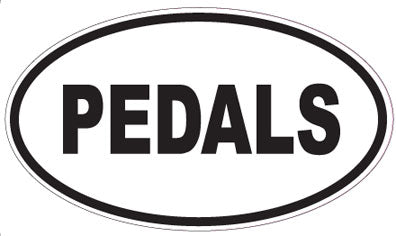PEDALS - Oval Sticker