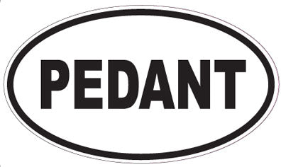 PEDANT - Oval Sticker
