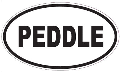 PEDDLE - Oval Sticker