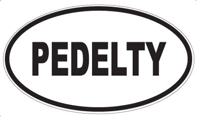 PEDELTY - Oval Sticker