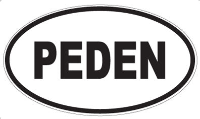 PEDEN - Oval Magnet