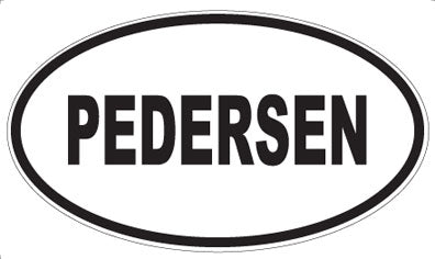 PEDERSEN - Oval Magnet