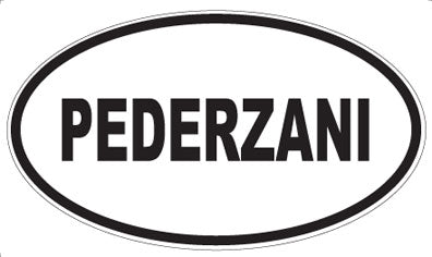 PEDERZANI - Oval Magnet