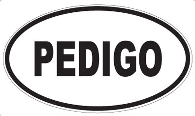 PEDIGO - Oval Magnet