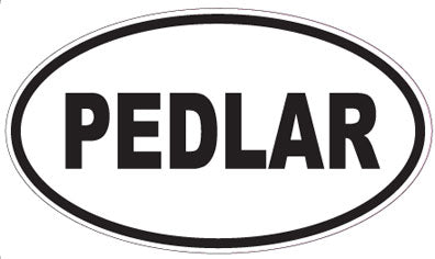 PEDLAR - Oval Sticker
