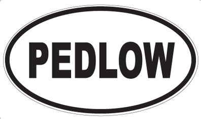 PEDLOW - Oval Sticker