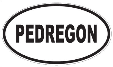 PEDREGON - Oval Sticker