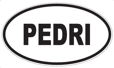PEDRI - Oval Sticker