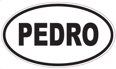 PEDRO - Oval Sticker