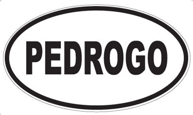 PEDROGO - Oval Sticker