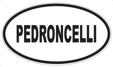 PEDRONCELLI - Oval Sticker