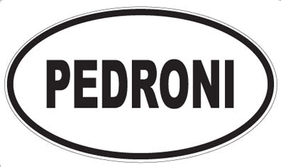 PEDRONI - Oval Sticker
