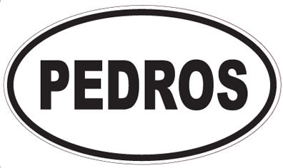PEDROS - Oval Sticker