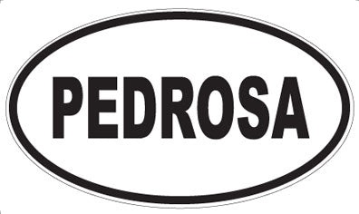 PEDROSA - Oval Magnet
