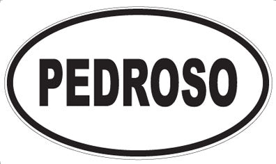 PEDROSO - Oval Magnet