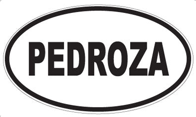 PEDROZA - Oval Magnet