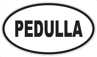 PEDULLA - Oval Magnet
