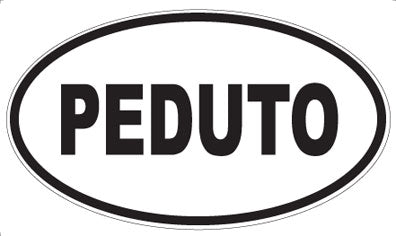 PEDUTO - Oval Sticker