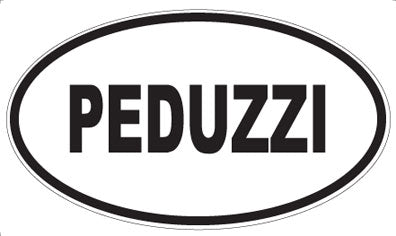 PEDUZZI - Oval Sticker