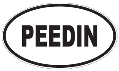 PEEDIN - Oval Magnet