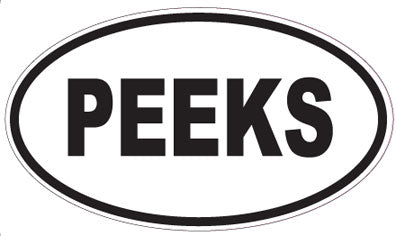 PEEKS - Oval Magnet
