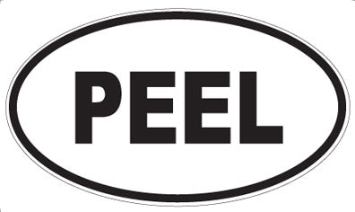 PEEL - Oval Sticker