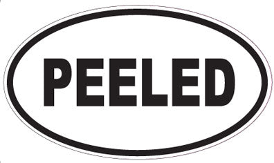 PEELED - Oval Sticker