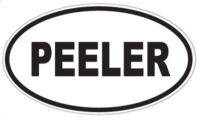 PEELER - Oval Sticker