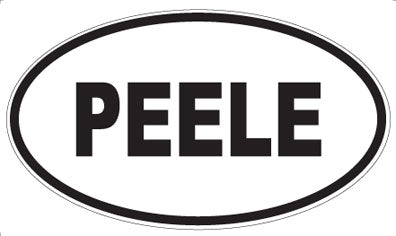 PEELE - Oval Magnet