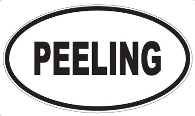 PEELING - Oval Sticker