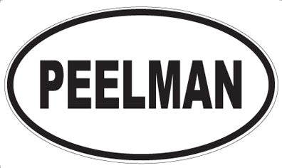 PEELMAN - Oval Sticker