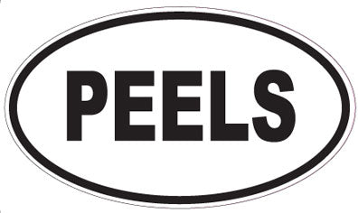 PEELS - Oval Sticker
