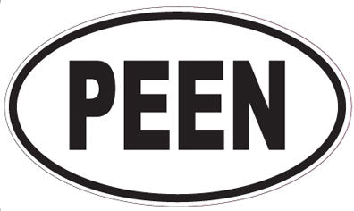 PEEN - Oval Sticker