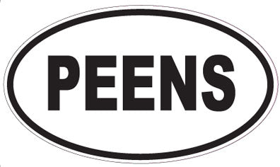 PEENS - Oval Magnet