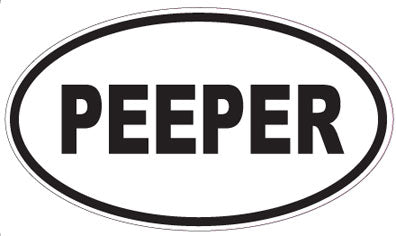 PEEPER - Oval Sticker