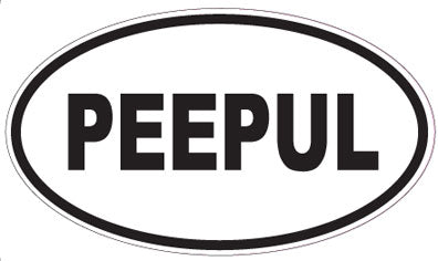 PEEPUL - Oval Sticker