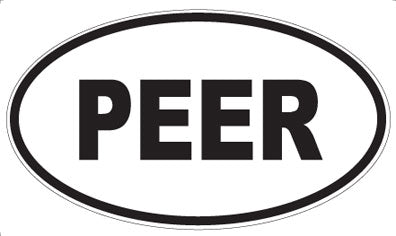 PEER - Oval Sticker