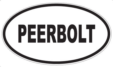 PEERBOLT - Oval Sticker