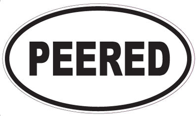 PEERED - Oval Sticker