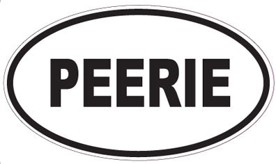 PEERIE - Oval Sticker