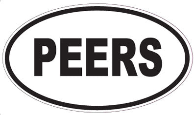 PEERS - Oval Sticker