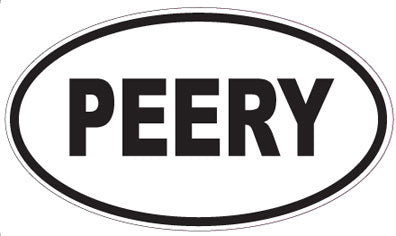 PEERY - Oval Sticker
