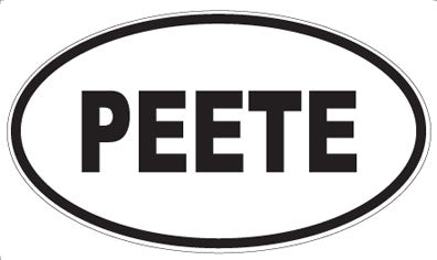 PEETE - Oval Magnet